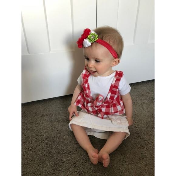 Checkered Baby Girl Top/vest - Picture 3 of 7